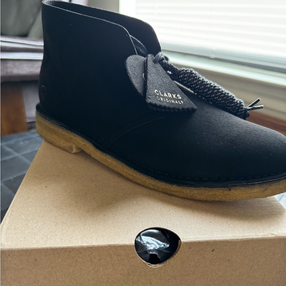 Men’s Vegan Clark’s desert boot black size 9 - Picture 1 of 2